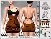UG RUBY DRESS TEXTURES  PUMPKINS  UMBER  - PNG FULL PERM