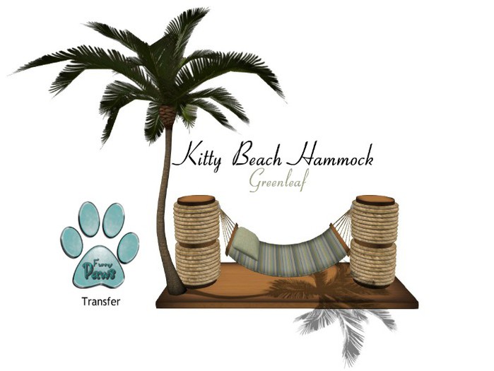~FP@ws! Kitty Beach Hammock Greenleaf