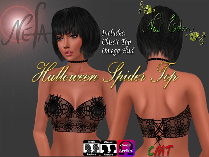 NEFA 138 Halloween Spider Top BXD