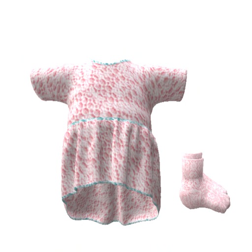 Toddleedoo crochet babydoll top pink