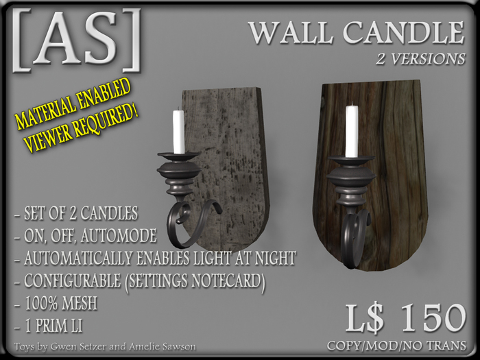 [AS] Wall Candle -BOXED-