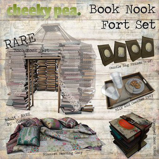 :CP: Book Nook Candle Bag Frame 1