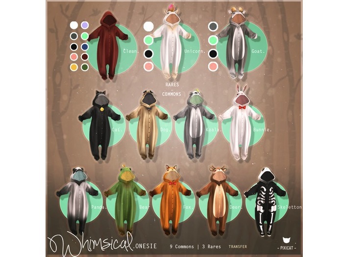 -Pixicat- Whimsical.Onesie - Fox (xxs)