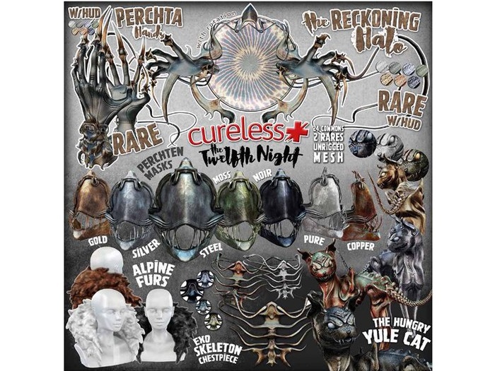 CURELESS [+] The Twelfth Night / Perchten Mask / SILVER