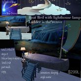 Boat Bed & Lighthouse Pelican Lamp stand- Crate