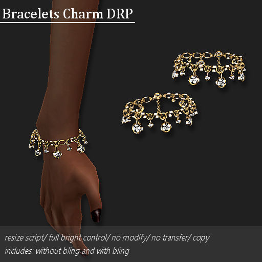 Bracelet Charm DRP Gold      -RYCA-