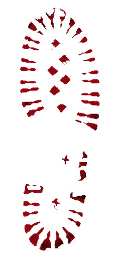 Halloween - Bloody Boot Print