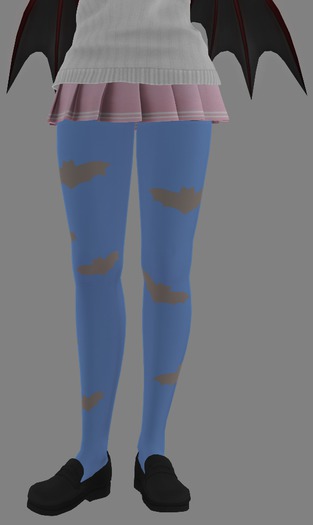 753<3 Bat Tights Blue Applier [Wretch  Kemono School Sweater]