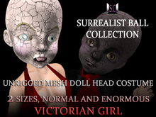.:S.C:. Surrealist Ball Collection - Costume Doll Head - Girl