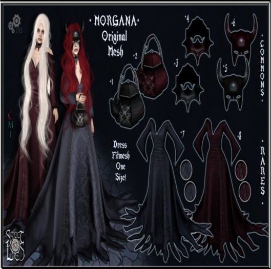 *SL* Morgana Horns Mask - Sweet Lies Box 6 COMMON