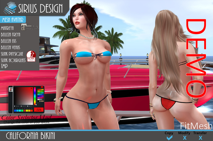 Sirius Design California Bikini Boxed==DEMO==
