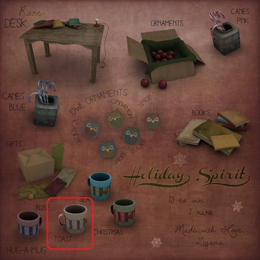 Zigana . holiday spirit . hug a mug. toast 