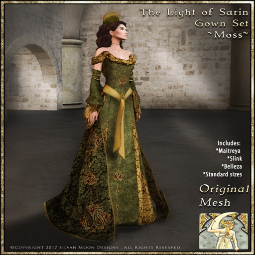 !!SMD!! The Light of Sarin Gown Set-Moss