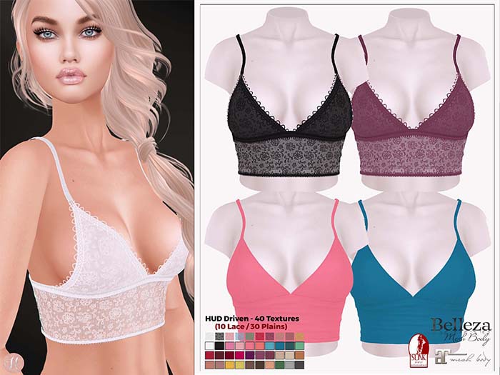 [hh] Emy Bralette PLAINS & LACE PACK
