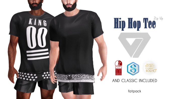 ILLI - [MeshProject,Physique,Signature Gianni,Classic] Hip Hop Zip Up Tee (HUD Driven) - PROMO
