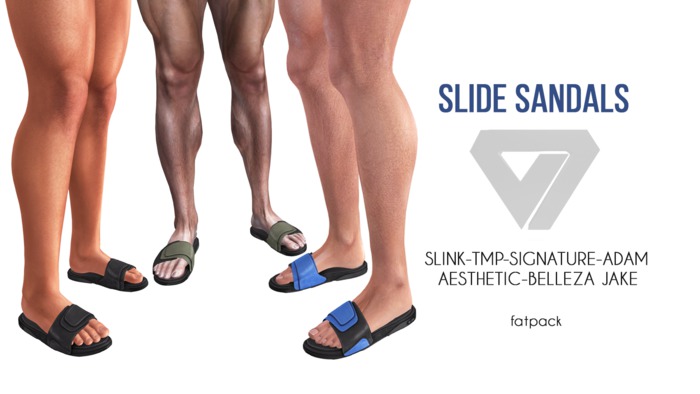 ILLI - [SLink,Signature Gianni,Belleza Jake,Aesthetic,TMP,Adam] Slide Sandals (HUD Driven) PROMO