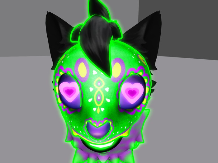 Hallowpup heart eyes