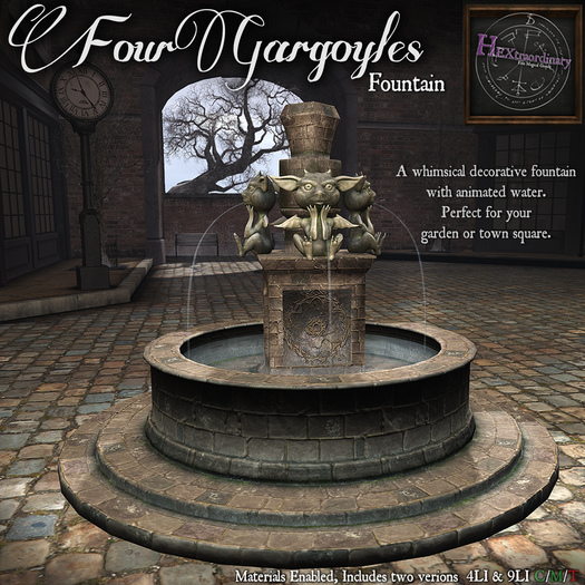 *HEXtraordinary* Four Gargoyles Fountain