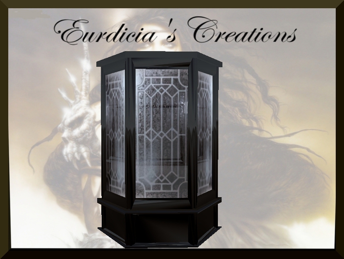 {EB} POLISHED BACK CABINET/CURIO