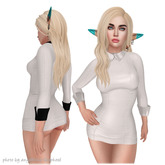 Foxes - Wednesday - Dress - Leather - White