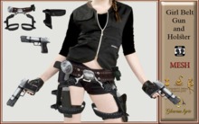 Girl Belt, Gun and Holster - Mesh