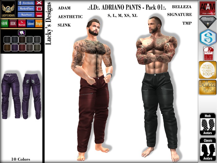 .:LD:. Adriano Pants - Pack 01:.