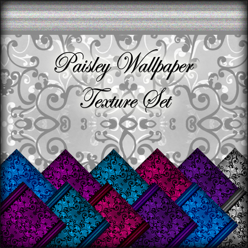 Vivid Pasiley Wallpaper Textures - 26 Full perm, high quality textures!