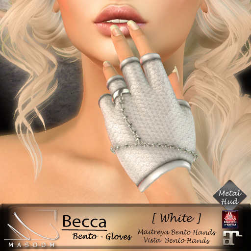 [[ Masoom ]] Becca Bento gloves WHITE