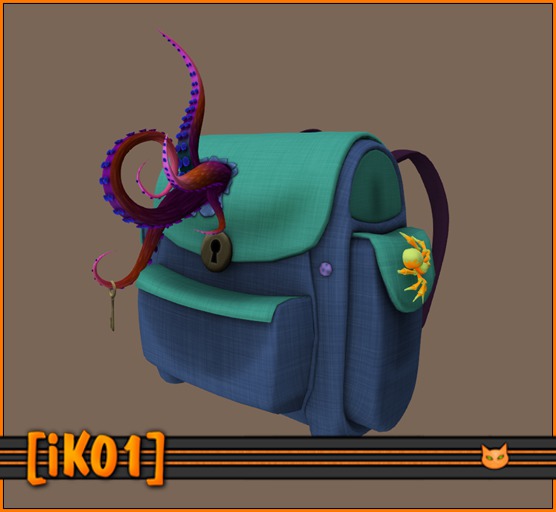 [iK01] Monsta In My School Bag! Blue