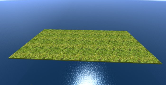 Natural grass platform 32x64