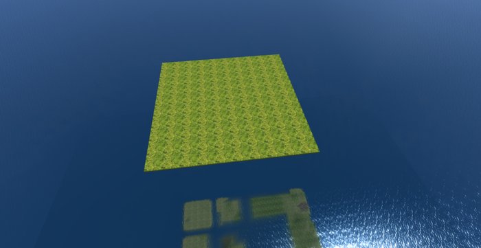 Natural grass platform 50x50