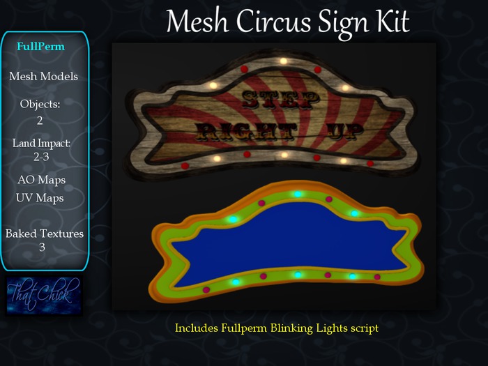 ~tc~ Mesh Circus Sign FullPerm Kit