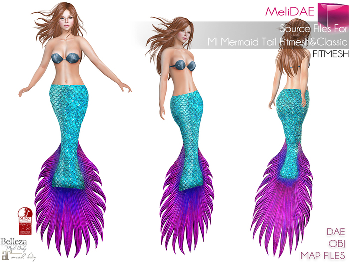 MeliDae MI960800 MI Mermaid Tail FITMESH