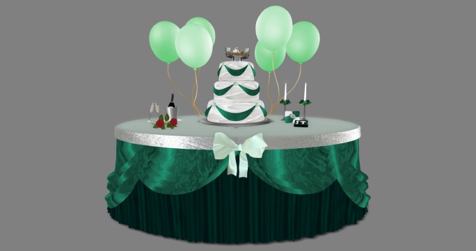 Wedding Table- Green