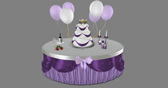 Wedding Table-Purple