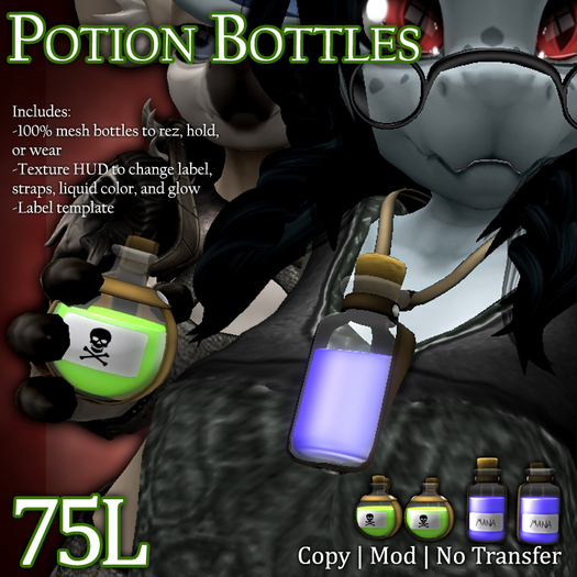 MOOPA Inc. Potion Bottles