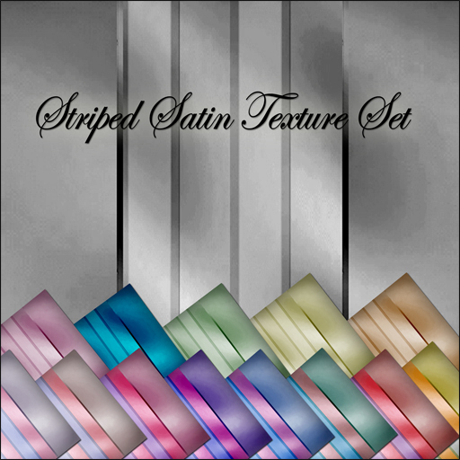 Striped Satin Texture Set - 18 high quality, full perm textures!