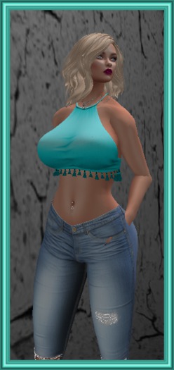 MAITREYA DEMO TASSEL HALTER TOP