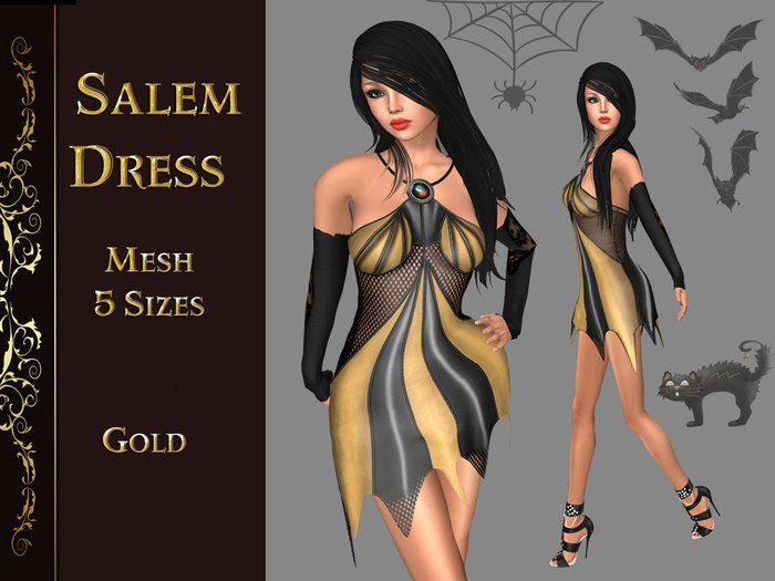 Salem Dress Gold