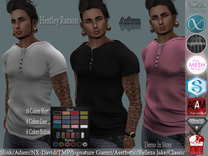 .::Arkan::. Henley Ramon + Fitmesh
