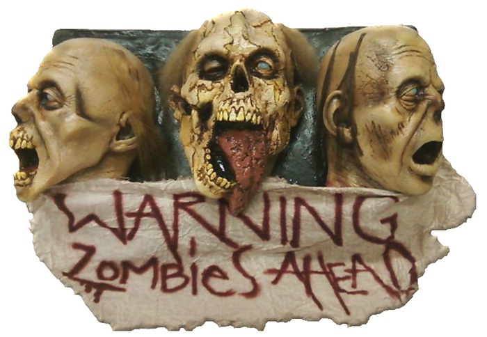 Halloween - Warning Zombies Ahead