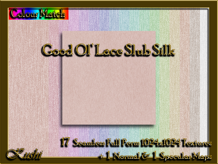 Good Ol' Lace SLUB SILK Solids Seamless Textures