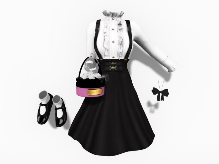 8 Suspenders Dress Set Box No.  1 RARE