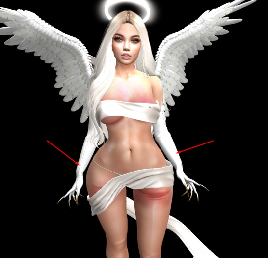 Violent Seduction - Lilith Gloves (White)