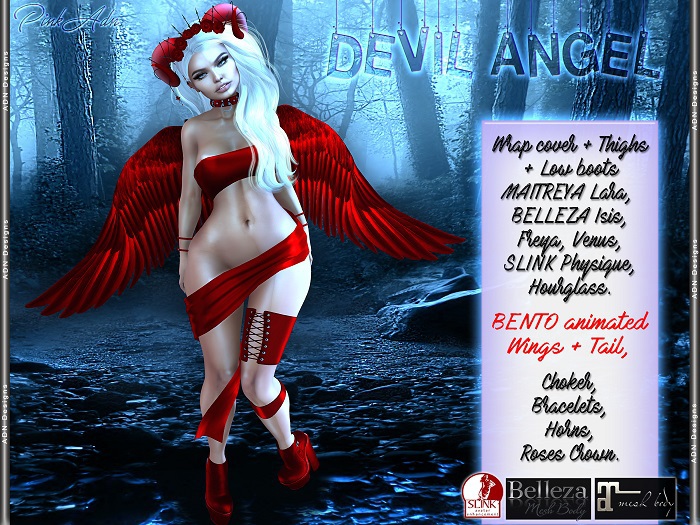 [AdN] DEVIL ANGEL (Maitreya Lara Belleza isis freya venus Slink physique Hourglass)