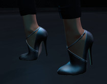 P186 JANEEN stilettos croc black