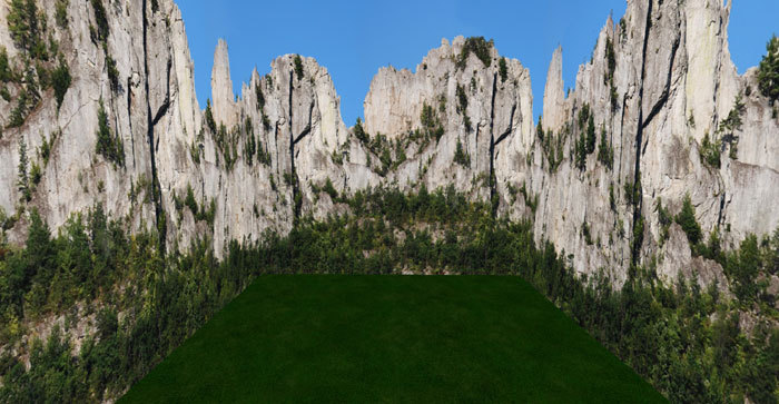 Decorative kit for parcel or skybox - Rocks