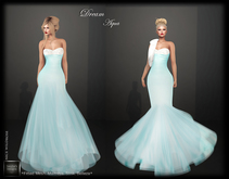 SAS - Dream Aqua Gown (Mesh Bodies & Fitted Mesh)h Bodies)