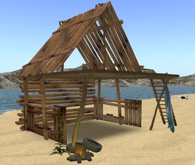BEACH SHACK decorated