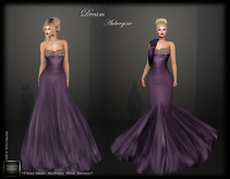 SAS - Dream Aubergine Gown (Mesh Bodies & Fitted Mesh)